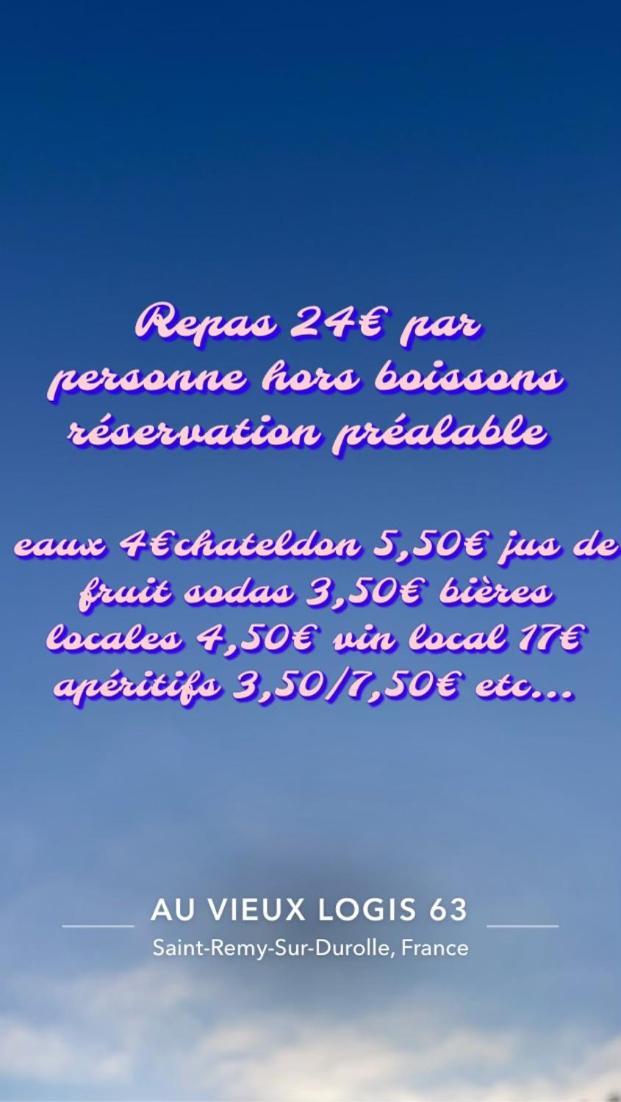 Au Vieux Logis 63 Bed & Breakfast Saint-Remy-sur-Durolle Exterior photo